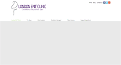 Desktop Screenshot of londonentclinic.com