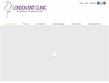 Tablet Screenshot of londonentclinic.com